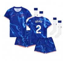 Chelsea Axel Disasi #2 Koszulka Podstawowa dzieci 2024-25 Krótki Rękaw (+ krótkie spodenki)